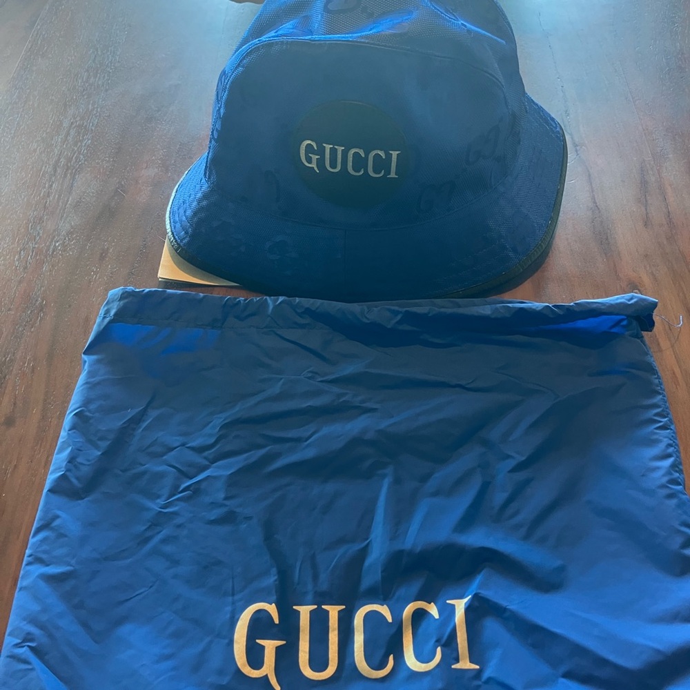 Gucci Blue Bucket Hat/ BNWT